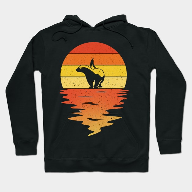 Honey Badger retro Hoodie by CoolTees